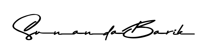 Create an unforgettable impression when signing with Sunanda Barik name styled in Asem Kandis PERSONAL USE typography. 100% free online generator. Sunanda Barik signature style 9 images and pictures png