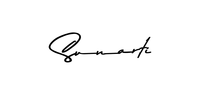 Sunarti stylish signature style. Best Handwritten Sign (Asem Kandis PERSONAL USE) for my name. Handwritten Signature Collection Ideas for my name Sunarti. Sunarti signature style 9 images and pictures png