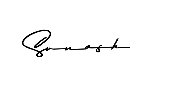 Use a signature maker to create a handwritten signature online. With this signature software, you can design (Asem Kandis PERSONAL USE) your own signature for name Sunash. Sunash signature style 9 images and pictures png