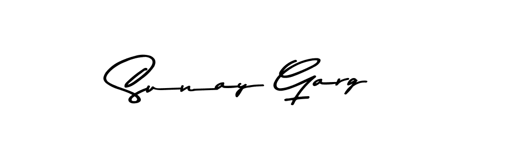 if you are searching for the best signature style for your name Sunay Garg. so please give up your signature search. here we have designed multiple signature styles  using Asem Kandis PERSONAL USE. Sunay Garg signature style 9 images and pictures png