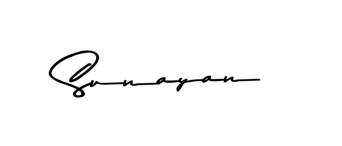 Design your own signature with our free online signature maker. With this signature software, you can create a handwritten (Asem Kandis PERSONAL USE) signature for name Sunayan. Sunayan signature style 9 images and pictures png