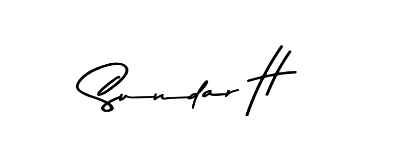 How to make Sundar H signature? Asem Kandis PERSONAL USE is a professional autograph style. Create handwritten signature for Sundar H name. Sundar H signature style 9 images and pictures png