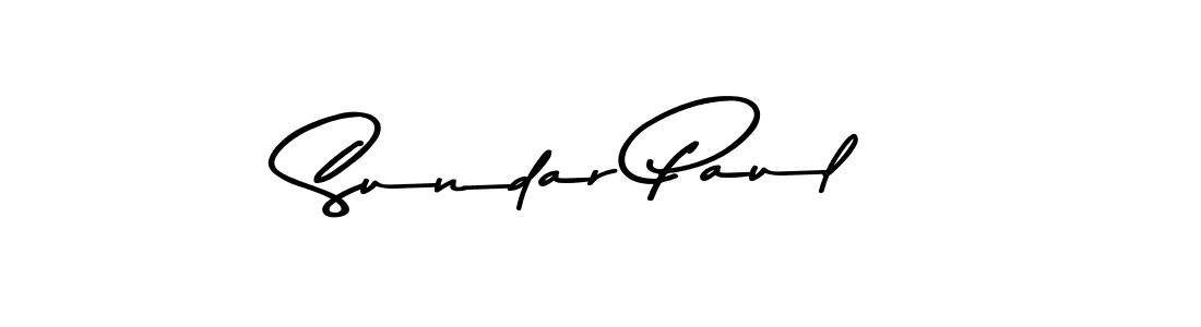 How to make Sundar Paul name signature. Use Asem Kandis PERSONAL USE style for creating short signs online. This is the latest handwritten sign. Sundar Paul signature style 9 images and pictures png