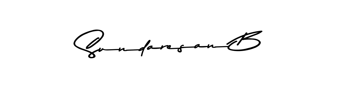 How to make Sundaresan B signature? Asem Kandis PERSONAL USE is a professional autograph style. Create handwritten signature for Sundaresan B name. Sundaresan B signature style 9 images and pictures png