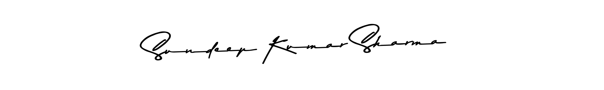 Create a beautiful signature design for name Sundeep Kumar Sharma. With this signature (Asem Kandis PERSONAL USE) fonts, you can make a handwritten signature for free. Sundeep Kumar Sharma signature style 9 images and pictures png