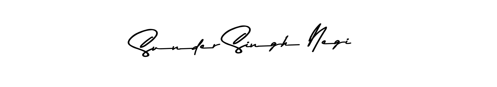 Use a signature maker to create a handwritten signature online. With this signature software, you can design (Asem Kandis PERSONAL USE) your own signature for name Sunder Singh Negi. Sunder Singh Negi signature style 9 images and pictures png