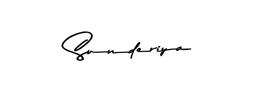 Design your own signature with our free online signature maker. With this signature software, you can create a handwritten (Asem Kandis PERSONAL USE) signature for name Sunderiya. Sunderiya signature style 9 images and pictures png