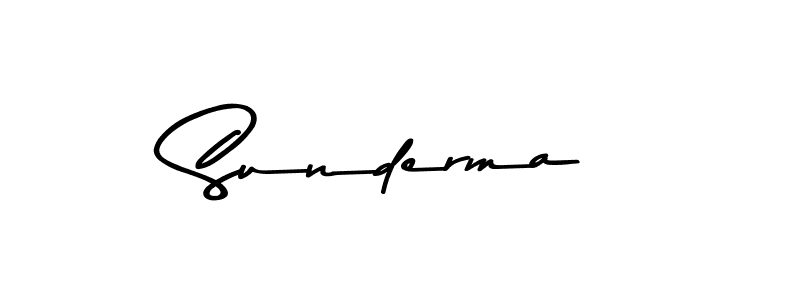 How to make Sunderma signature? Asem Kandis PERSONAL USE is a professional autograph style. Create handwritten signature for Sunderma name. Sunderma signature style 9 images and pictures png