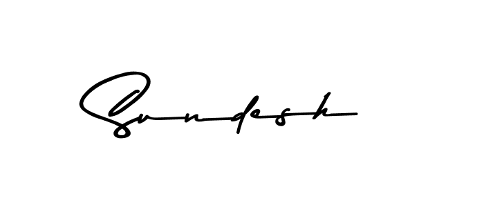 Design your own signature with our free online signature maker. With this signature software, you can create a handwritten (Asem Kandis PERSONAL USE) signature for name Sundesh. Sundesh signature style 9 images and pictures png