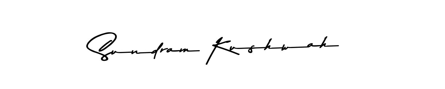 Design your own signature with our free online signature maker. With this signature software, you can create a handwritten (Asem Kandis PERSONAL USE) signature for name Sundram Kushwah. Sundram Kushwah signature style 9 images and pictures png