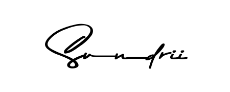 A timeless handwritten aesthetic for Sundrii. The Asem Kandis PERSONAL USE font gives your signature a handcrafted feel with natural curves. Sundrii signature style 9 images and pictures png