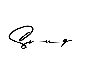 Make a beautiful signature design for name Sung. With this signature (Asem Kandis PERSONAL USE) style, you can create a handwritten signature for free. Sung signature style 9 images and pictures png