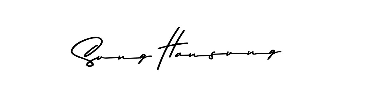 How to Draw Sung Hansung signature style? Asem Kandis PERSONAL USE is a latest design signature styles for name Sung Hansung. Sung Hansung signature style 9 images and pictures png