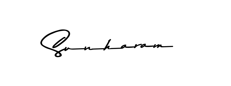 Use a signature maker to create a handwritten signature online. With this signature software, you can design (Asem Kandis PERSONAL USE) your own signature for name Sunharam. Sunharam signature style 9 images and pictures png