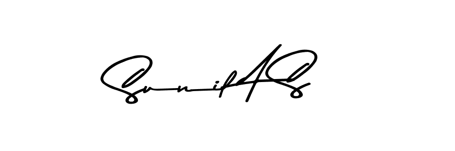 How to Draw Sunil A S signature style? Asem Kandis PERSONAL USE is a latest design signature styles for name Sunil A S. Sunil A S signature style 9 images and pictures png