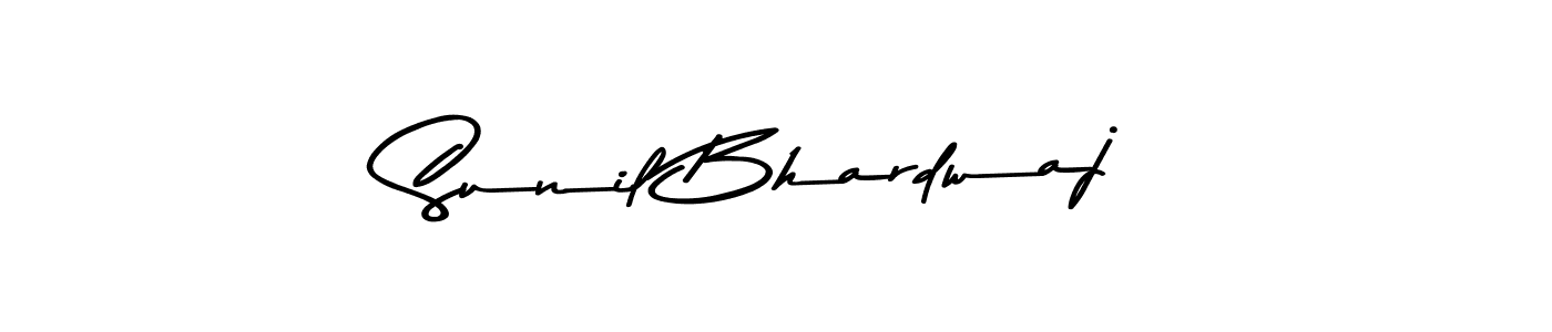 How to make Sunil Bhardwaj name signature. Use Asem Kandis PERSONAL USE style for creating short signs online. This is the latest handwritten sign. Sunil Bhardwaj signature style 9 images and pictures png