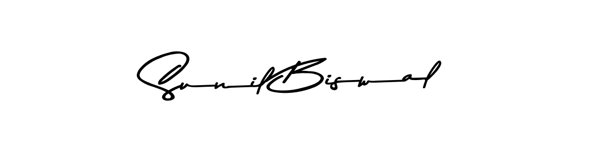 How to make Sunil Biswal signature? Asem Kandis PERSONAL USE is a professional autograph style. Create handwritten signature for Sunil Biswal name. Sunil Biswal signature style 9 images and pictures png