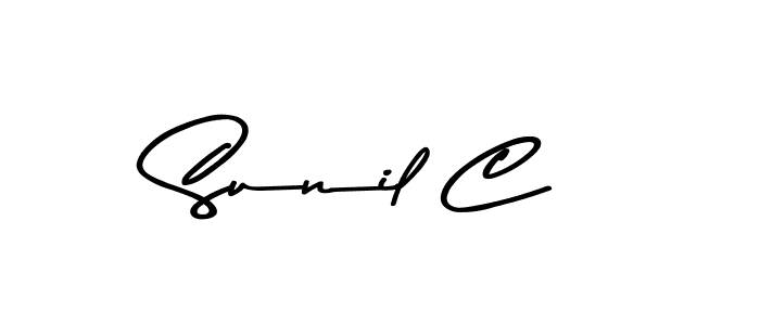 Also we have Sunil C name is the best signature style. Create professional handwritten signature collection using Asem Kandis PERSONAL USE autograph style. Sunil C signature style 9 images and pictures png