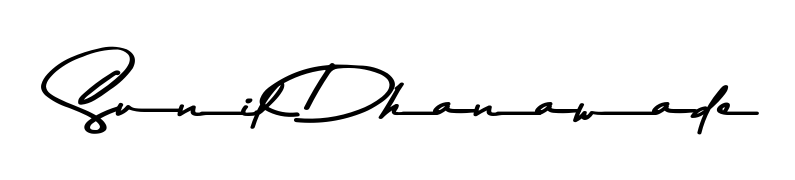 Give your name Sunil Dhanawade an exquisite flair with the Asem Kandis PERSONAL USE script font. Ideal for contracts, resumes, and formal letterheads. Sunil Dhanawade signature style 9 images and pictures png