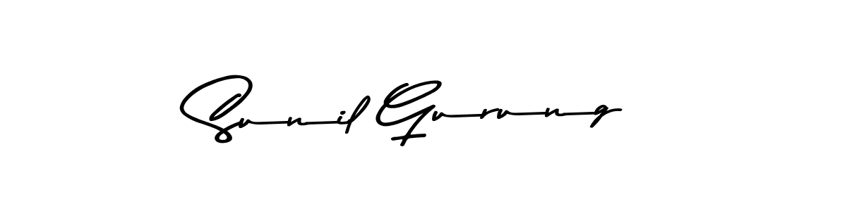 Also You can easily find your signature by using the search form. We will create Sunil Gurung name handwritten signature images for you free of cost using Asem Kandis PERSONAL USE sign style. Sunil Gurung signature style 9 images and pictures png