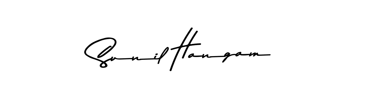 Create a beautiful signature design for name Sunil Hangam. With this signature (Asem Kandis PERSONAL USE) fonts, you can make a handwritten signature for free. Sunil Hangam signature style 9 images and pictures png
