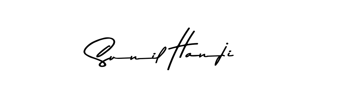 Design your own signature with our free online signature maker. With this signature software, you can create a handwritten (Asem Kandis PERSONAL USE) signature for name Sunil Hanji. Sunil Hanji signature style 9 images and pictures png