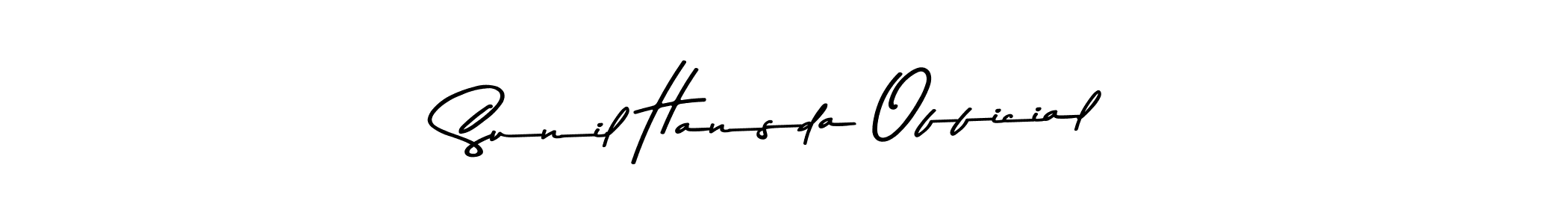 You should practise on your own different ways (Asem Kandis PERSONAL USE) to write your name (Sunil Hansda Official) in signature. don't let someone else do it for you. Sunil Hansda Official signature style 9 images and pictures png