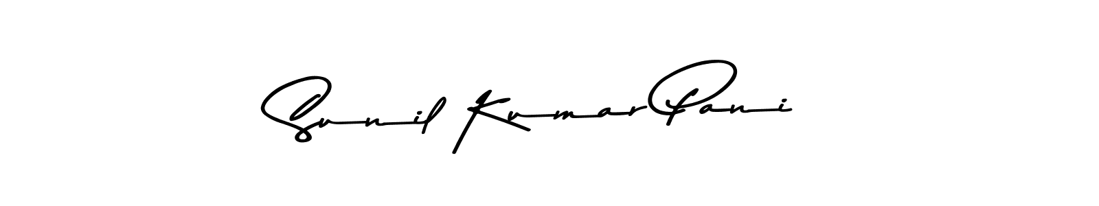 Use a signature maker to create a handwritten signature online. With this signature software, you can design (Asem Kandis PERSONAL USE) your own signature for name Sunil Kumar Pani. Sunil Kumar Pani signature style 9 images and pictures png