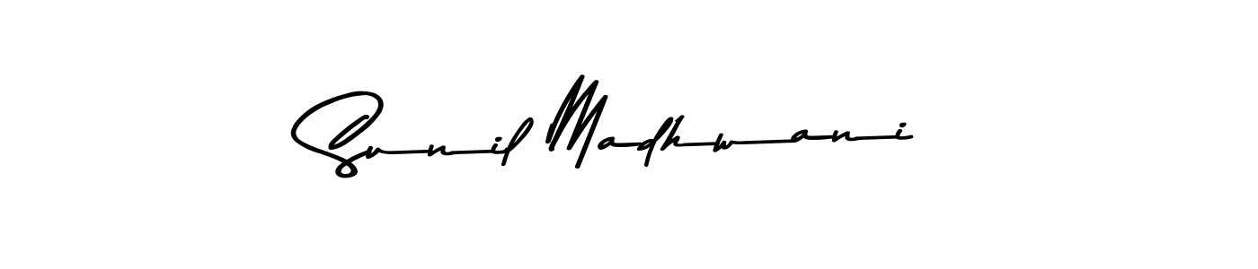 The best way (Asem Kandis PERSONAL USE) to make a short signature is to pick only two or three words in your name. The name Sunil Madhwani include a total of six letters. For converting this name. Sunil Madhwani signature style 9 images and pictures png