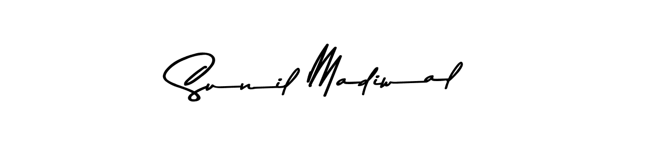 Use a signature maker to create a handwritten signature online. With this signature software, you can design (Asem Kandis PERSONAL USE) your own signature for name Sunil Madiwal. Sunil Madiwal signature style 9 images and pictures png