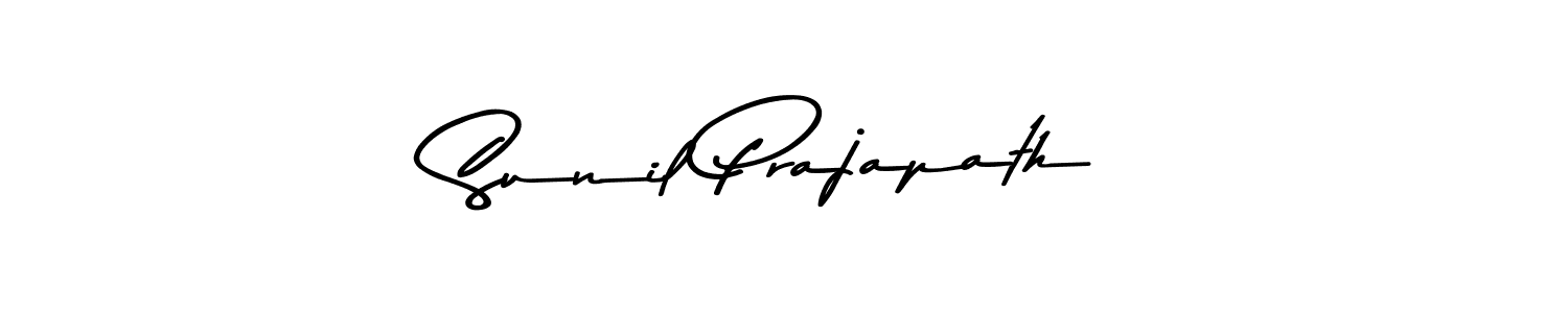 Create a beautiful signature design for name Sunil Prajapath. With this signature (Asem Kandis PERSONAL USE) fonts, you can make a handwritten signature for free. Sunil Prajapath signature style 9 images and pictures png