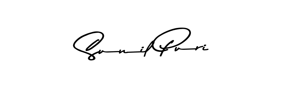 Create a beautiful signature design for name Sunil Puri. With this signature (Asem Kandis PERSONAL USE) fonts, you can make a handwritten signature for free. Sunil Puri signature style 9 images and pictures png