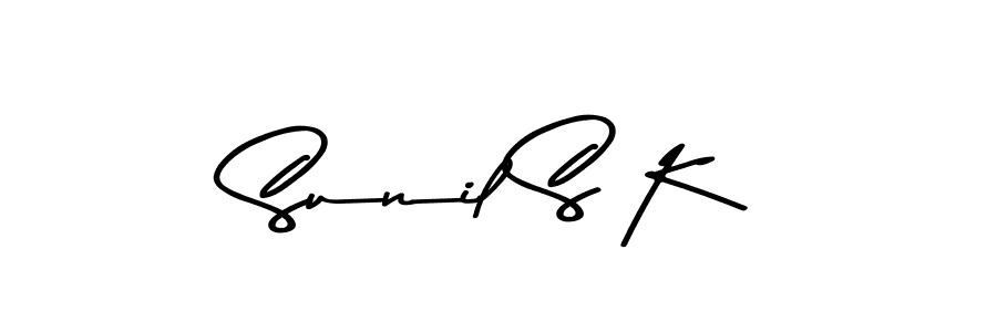 The best way (Asem Kandis PERSONAL USE) to make a short signature is to pick only two or three words in your name. The name Sunil S K include a total of six letters. For converting this name. Sunil S K signature style 9 images and pictures png
