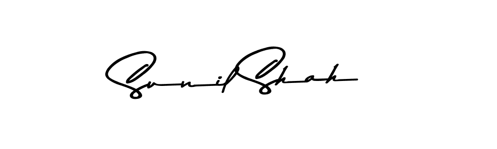 Sunil Shah stylish signature style. Best Handwritten Sign (Asem Kandis PERSONAL USE) for my name. Handwritten Signature Collection Ideas for my name Sunil Shah. Sunil Shah signature style 9 images and pictures png