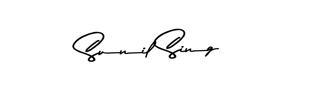 How to make Sunil Sing signature? Asem Kandis PERSONAL USE is a professional autograph style. Create handwritten signature for Sunil Sing name. Sunil Sing signature style 9 images and pictures png