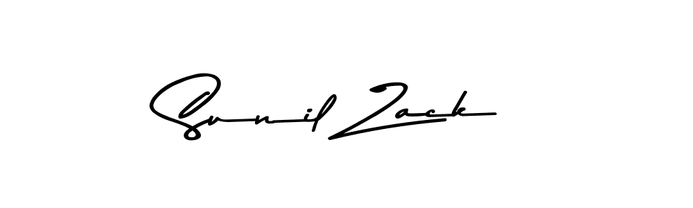Sunil Zack stylish signature style. Best Handwritten Sign (Asem Kandis PERSONAL USE) for my name. Handwritten Signature Collection Ideas for my name Sunil Zack. Sunil Zack signature style 9 images and pictures png