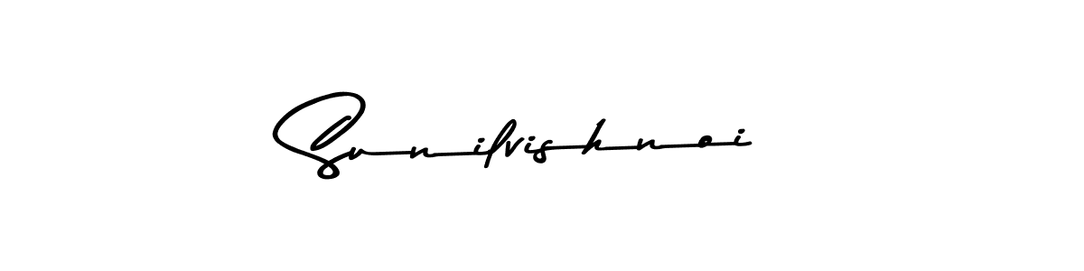 Use a signature maker to create a handwritten signature online. With this signature software, you can design (Asem Kandis PERSONAL USE) your own signature for name Sunilvishnoi. Sunilvishnoi signature style 9 images and pictures png