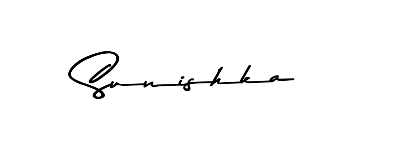 How to make Sunishka signature? Asem Kandis PERSONAL USE is a professional autograph style. Create handwritten signature for Sunishka name. Sunishka signature style 9 images and pictures png