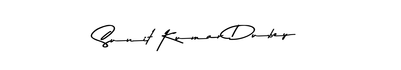 How to make Sunit Kumar Dubey name signature. Use Asem Kandis PERSONAL USE style for creating short signs online. This is the latest handwritten sign. Sunit Kumar Dubey signature style 9 images and pictures png