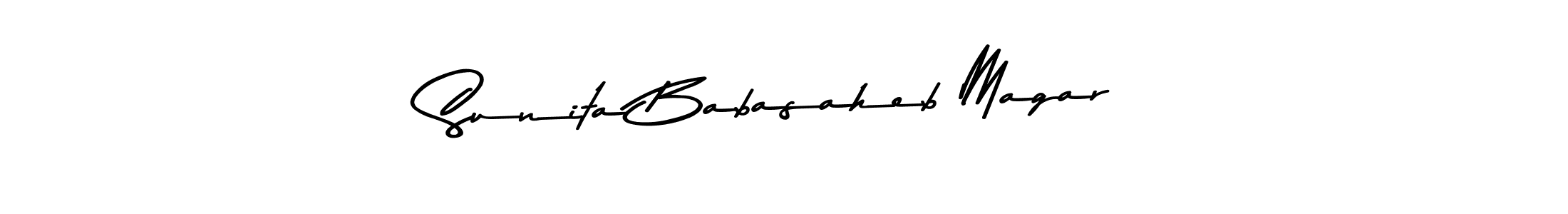 Design your own signature with our free online signature maker. With this signature software, you can create a handwritten (Asem Kandis PERSONAL USE) signature for name Sunita Babasaheb Magar. Sunita Babasaheb Magar signature style 9 images and pictures png