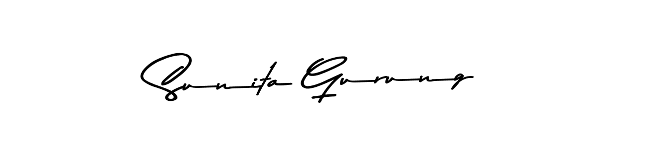 You should practise on your own different ways (Asem Kandis PERSONAL USE) to write your name (Sunita Gurung) in signature. don't let someone else do it for you. Sunita Gurung signature style 9 images and pictures png