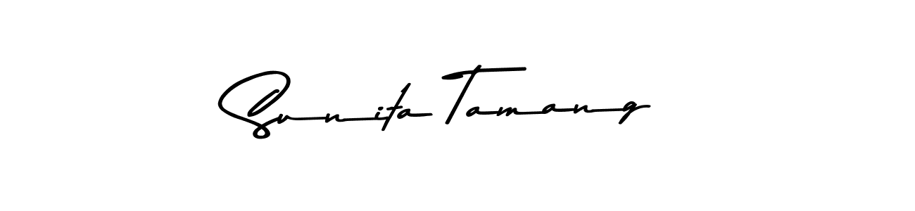 How to make Sunita Tamang signature? Asem Kandis PERSONAL USE is a professional autograph style. Create handwritten signature for Sunita Tamang name. Sunita Tamang signature style 9 images and pictures png