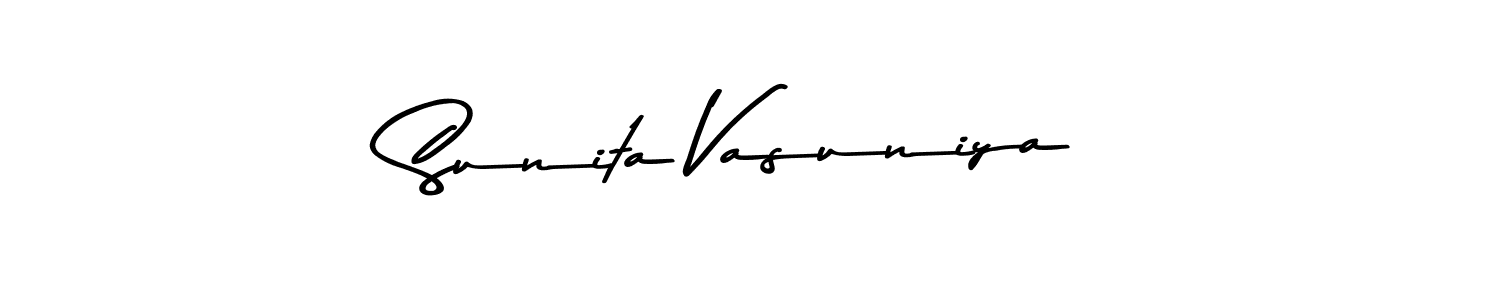 The best way (Asem Kandis PERSONAL USE) to make a short signature is to pick only two or three words in your name. The name Sunita Vasuniya include a total of six letters. For converting this name. Sunita Vasuniya signature style 9 images and pictures png