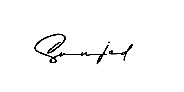 Sunjed stylish signature style. Best Handwritten Sign (Asem Kandis PERSONAL USE) for my name. Handwritten Signature Collection Ideas for my name Sunjed. Sunjed signature style 9 images and pictures png