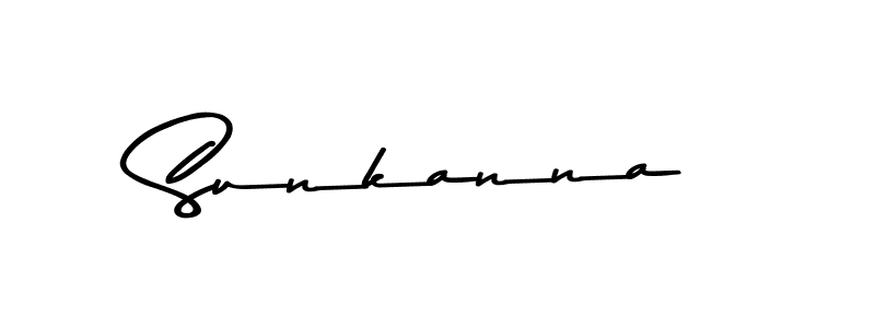 Also You can easily find your signature by using the search form. We will create Sunkanna name handwritten signature images for you free of cost using Asem Kandis PERSONAL USE sign style. Sunkanna signature style 9 images and pictures png