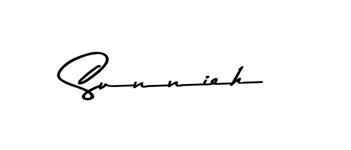 Use a signature maker to create a handwritten signature online. With this signature software, you can design (Asem Kandis PERSONAL USE) your own signature for name Sunnieh. Sunnieh signature style 9 images and pictures png