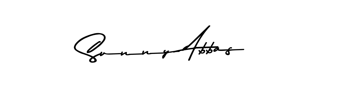 How to make Sunny Abbas name signature. Use Asem Kandis PERSONAL USE style for creating short signs online. This is the latest handwritten sign. Sunny Abbas signature style 9 images and pictures png