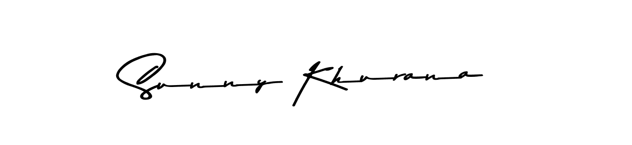 How to make Sunny Khurana name signature. Use Asem Kandis PERSONAL USE style for creating short signs online. This is the latest handwritten sign. Sunny Khurana signature style 9 images and pictures png