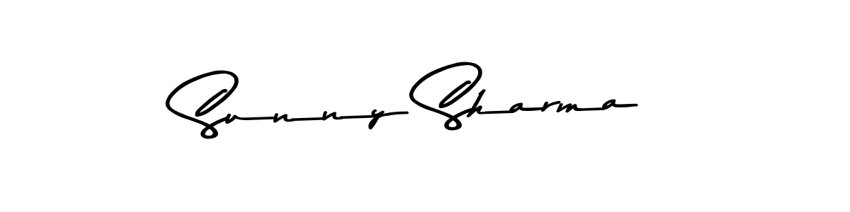 How to make Sunny Sharma name signature. Use Asem Kandis PERSONAL USE style for creating short signs online. This is the latest handwritten sign. Sunny Sharma signature style 9 images and pictures png