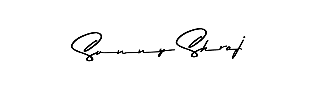 Create a beautiful signature design for name Sunny Shroj. With this signature (Asem Kandis PERSONAL USE) fonts, you can make a handwritten signature for free. Sunny Shroj signature style 9 images and pictures png